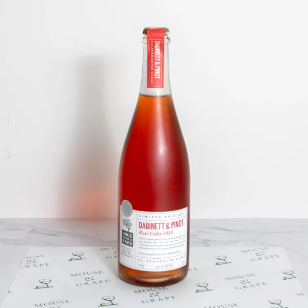 A deep pink sparkling wine