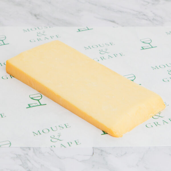 A yellow, hard cheese