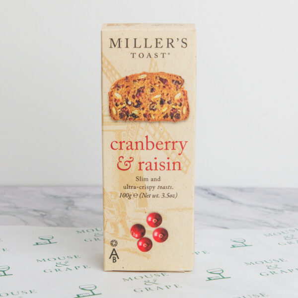 millers toast cranberry and raisin