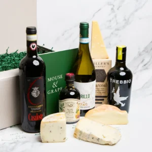 italian wine and cheese hamper